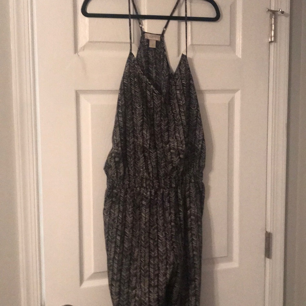 black and white jumpsuit
